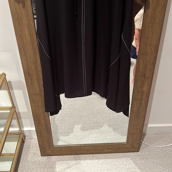 Zara long sleeved tie waist viscose dress - Picture 5 of 8